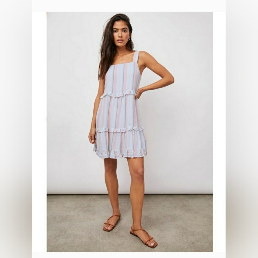 NWOT RAILS LINEN STRIPED SANDY DRESS SIZE MEDIUM
